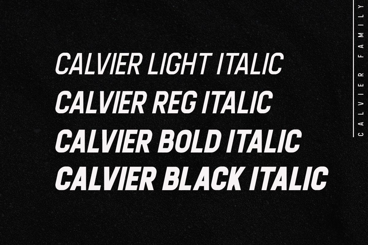 Calvier - Headline Sans Family preview 3