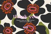 Bold Abstract Modern Flowers Pattern, a Pattern Graphic by likorbut (Thumbnail 12 of 12)