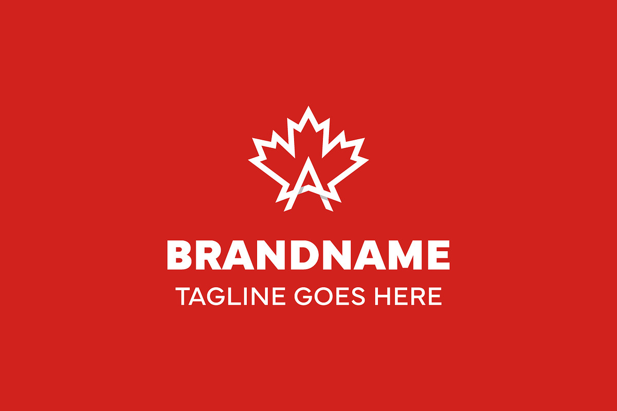 Letter A Maple Leaf Logo, a Templates & Theme by Pray Art Design Studio (Photo 2 of 2)