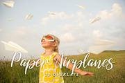Paper Airplane Overlays, an Object Graphic by DreamyOverlay (Thumbnail 1 of 5)