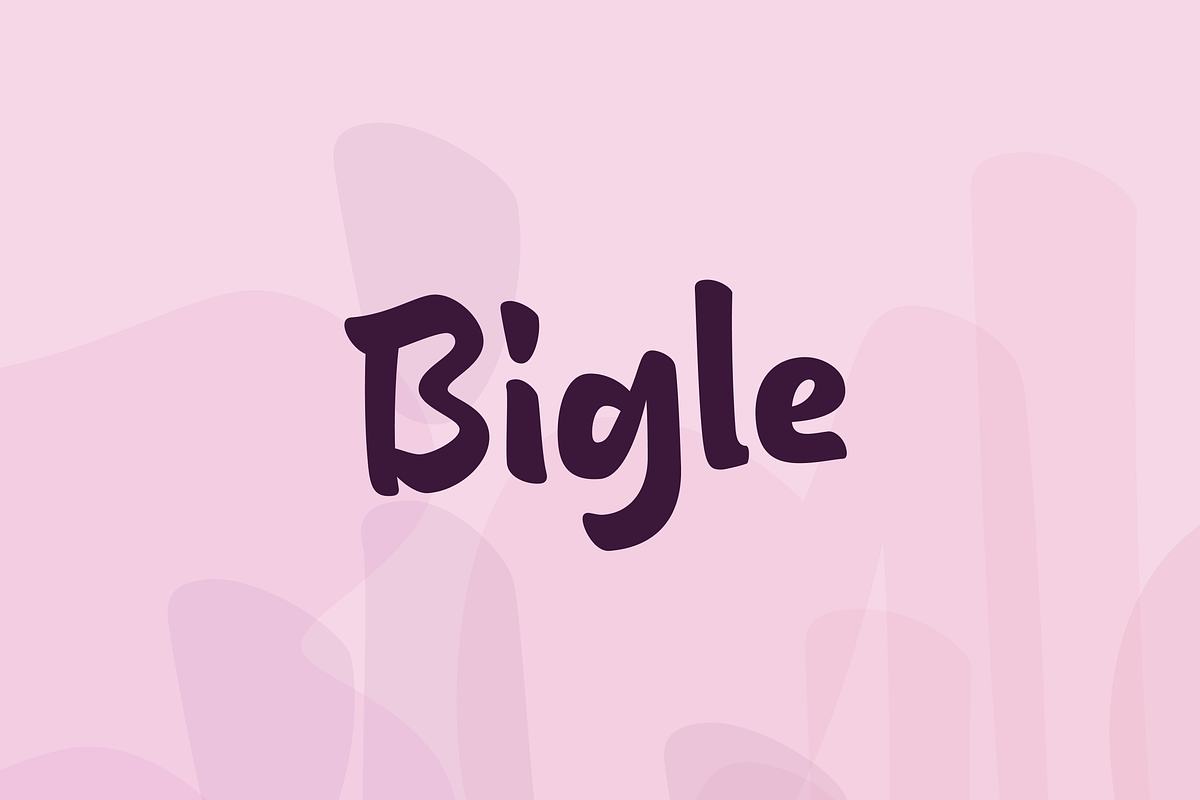 Bigle - Casual Typeface, a Handwritten Font by Aantebas (Photo 1 of 6)