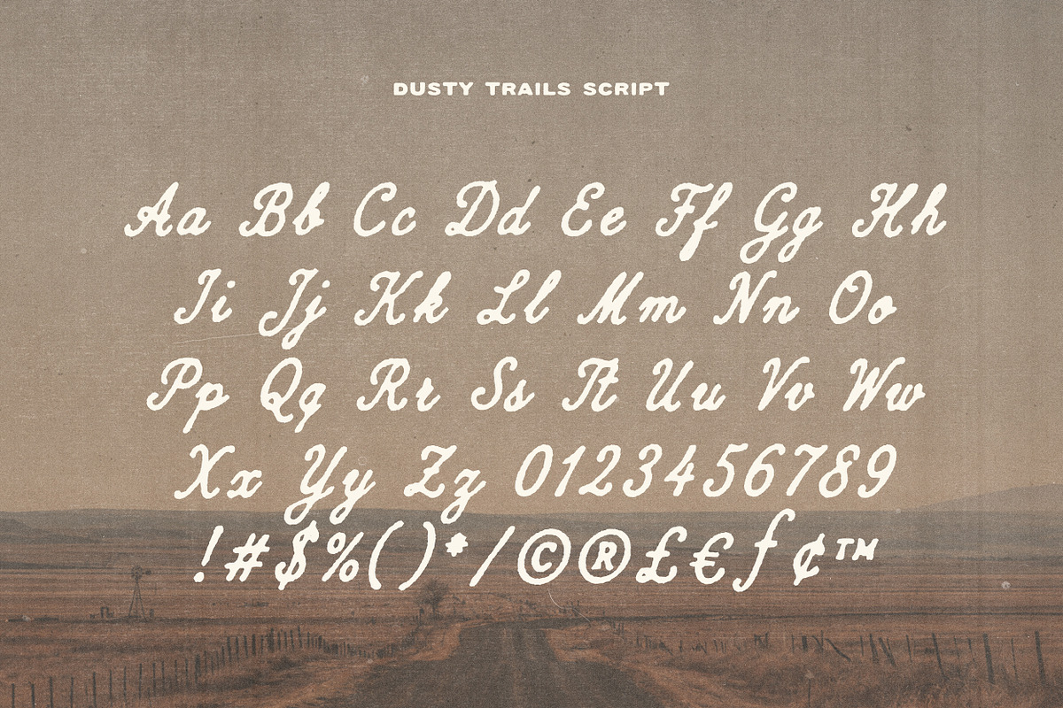 Dusty Trails, a Script Font by Davide Bassu (Photo 14 of 14)