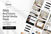 May Real Estate Templates, a Social Media Template by Marketing Templates Co. (Thumbnail 1 of 10)
