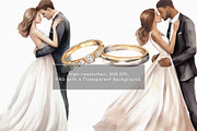Boho Watercolor Wedding Clipart, a Decorative Illustration by OKArtHub (Thumbnail 12 of 12)
