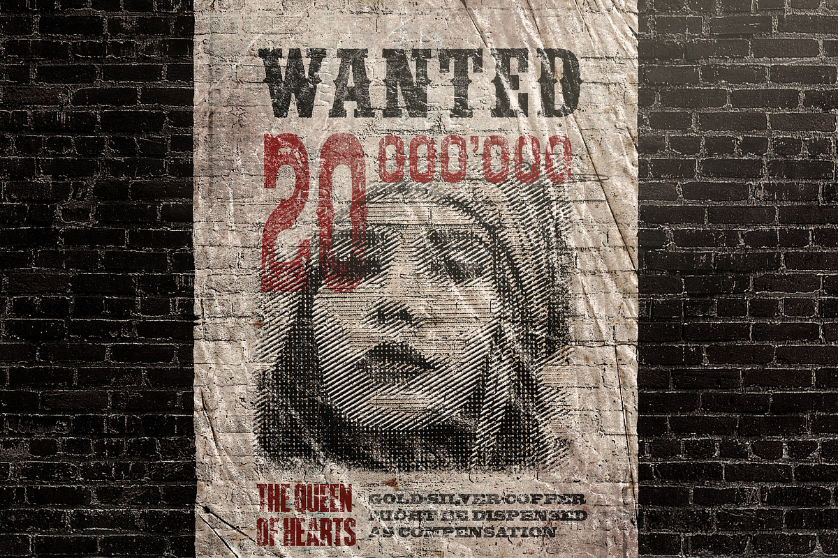 Old Wild West Wanted Poster Mock-ups, an Advertising Mockup by Giallo (Photo 2 of 30)