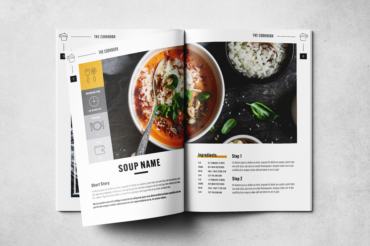 The Cookbook Layout, a Brochure Template by Grkic Creative (Photo 10 of 13)