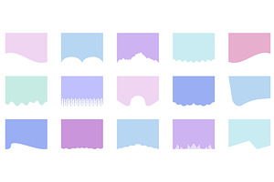 Set of Divider Shapes for Websites, an Illustration by Vector Creator
