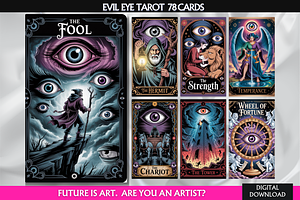 Evil Eye Tarot Cards Deck