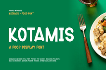 Kotamis - Food Display Font