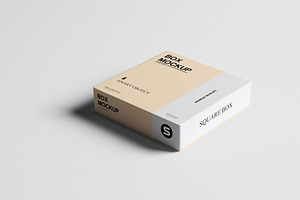 Square Box Mockup Set