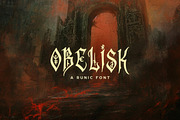 Obelisk - Runic Font, a Font by Tugcu Design Co. (Thumbnail 1 of 4)