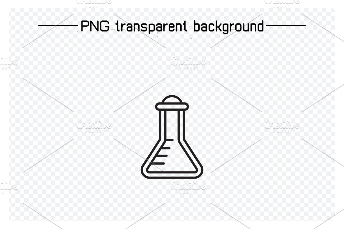 Laboratory Tube and FLask Icons, a Healthcare Illustration by Designfour (Photo 6 of 7)