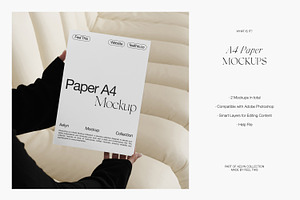 Poster In Hands Mockups