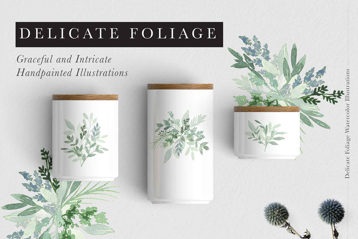 DELICATE FOLIAGE leaves greenery, an Illustration by Momo Studio (Photo 4 of 15)