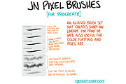 JN Pixel Brushes for Procreate, a Brush Add-On by Jamie's Shop (Thumbnail 2 of 7)