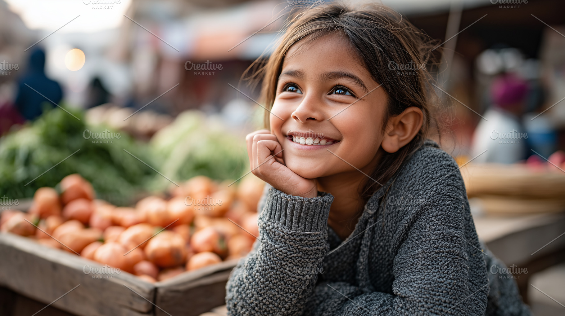 Happy little hindi girl smiling at, a Person Photo by MistyDay