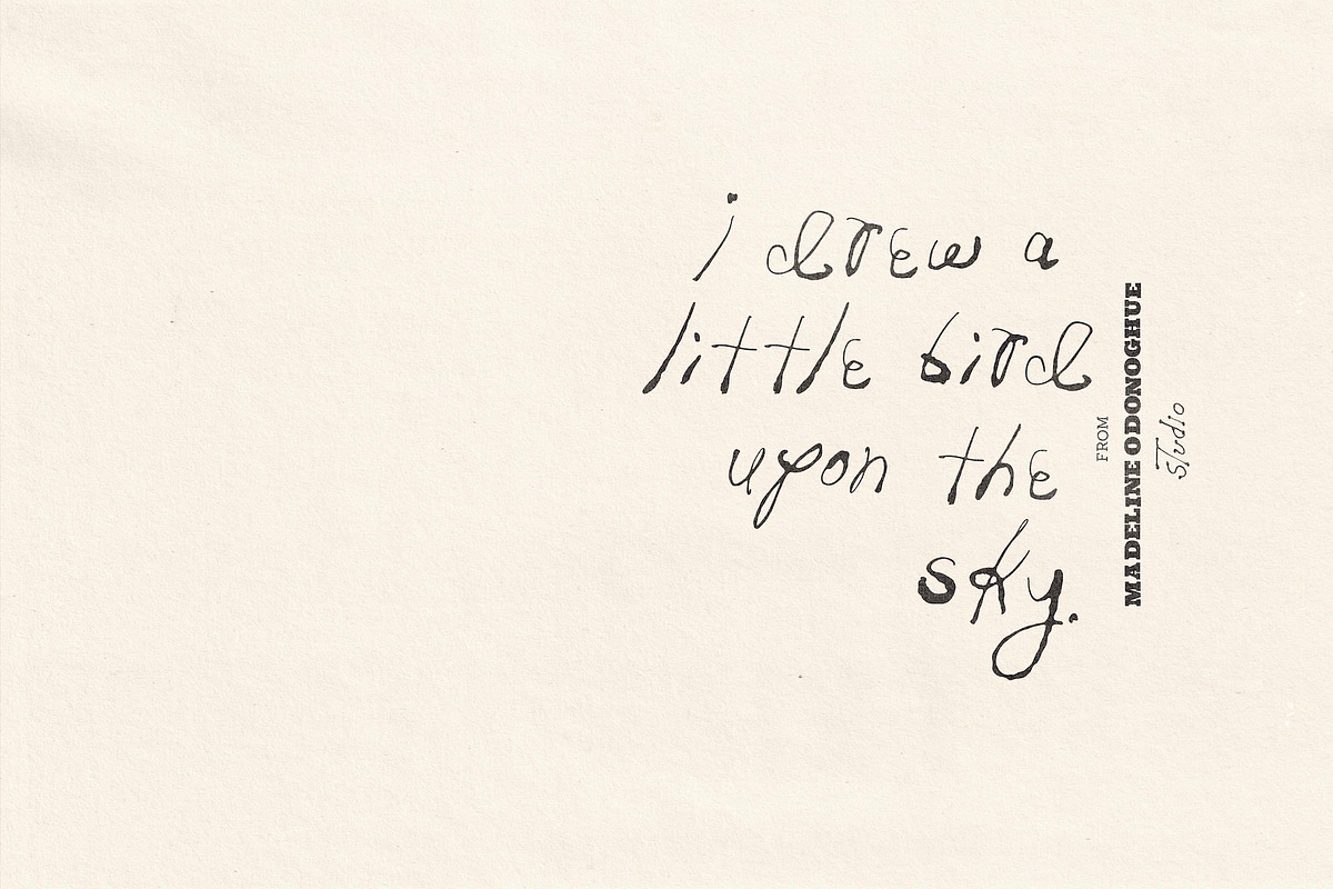 Liberte Hand Painted Font, a Handwritten Font by Madeline ODonoghue Design (Photo 11 of 11)