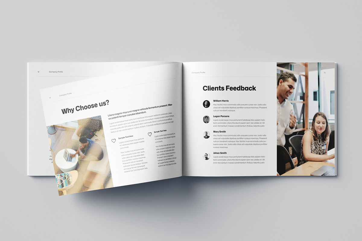 Company profile landscape | Word, a Brochure Template by HiveArts (Photo 8 of 9)