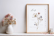 Pretty Wildflowers I Pressed Flowers, a Background Graphic by by creative paper (Thumbnail 4 of 14)