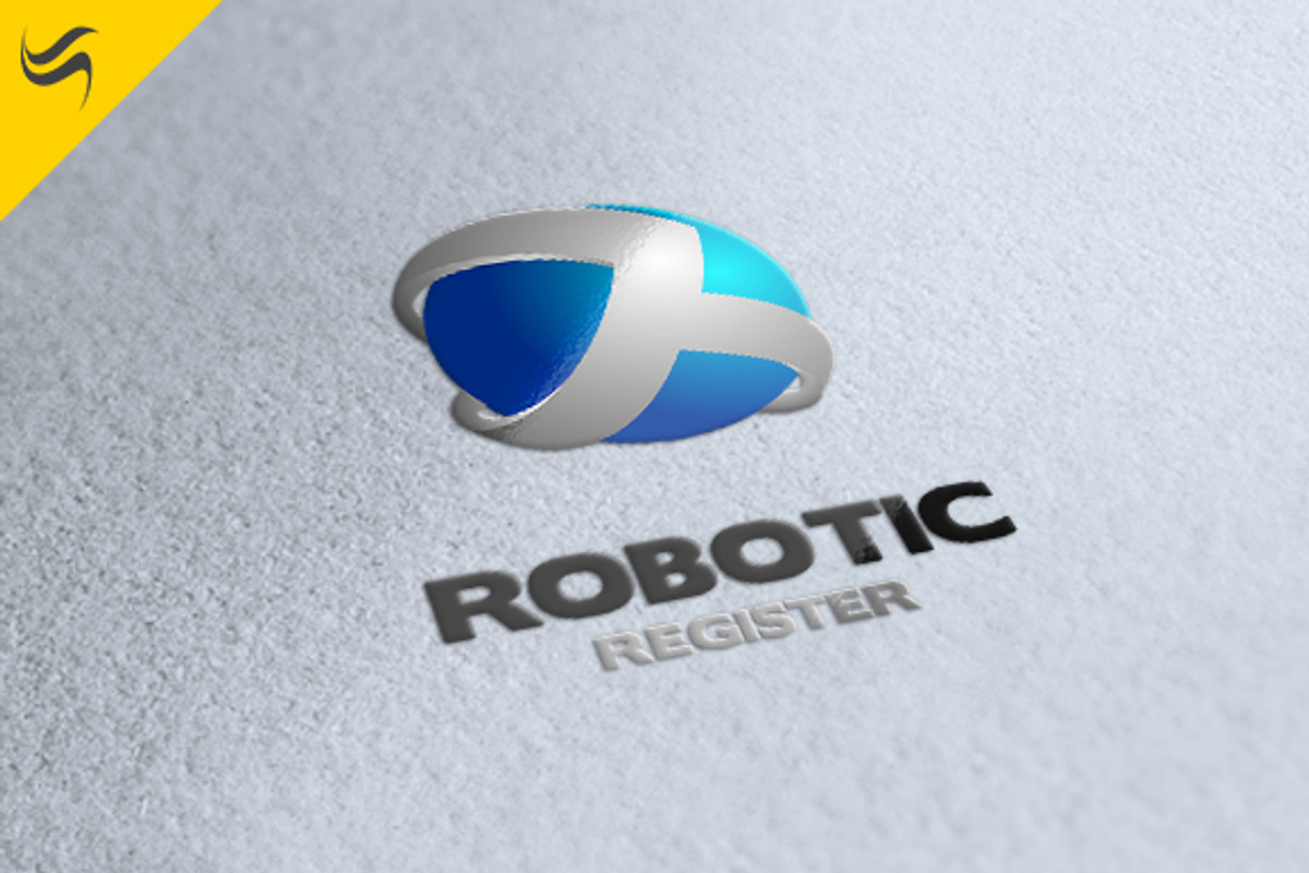 Robotic Register Logo Template, a Branding & Logo Template by sah.bro (Photo 2 of 5)