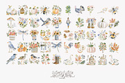 harvest meadow watercolor clipart, a Decorative Illustration by Patishop Art (Thumbnail 9 of 10)