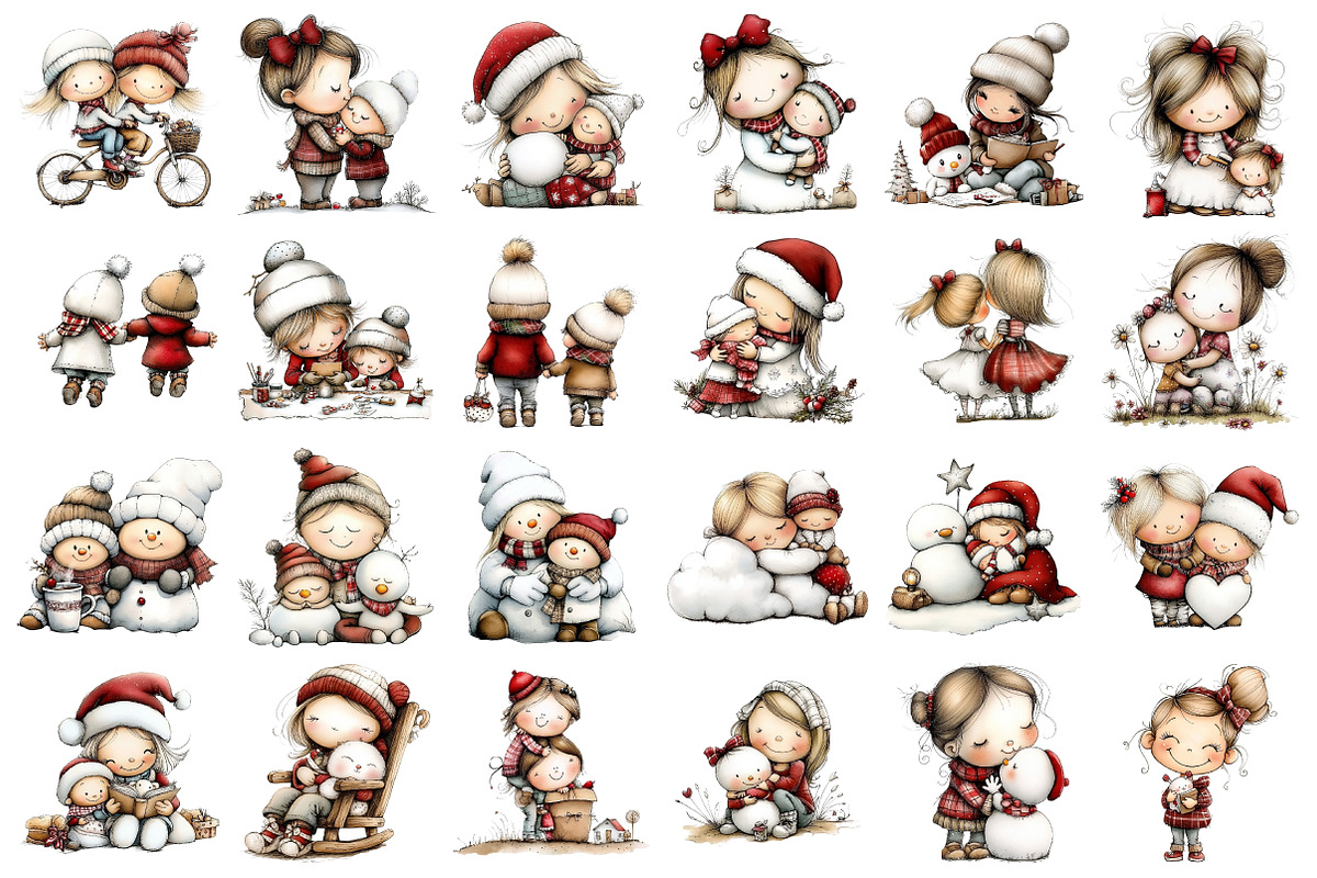 Mom Child Clipart, an Illustration by Daily.Designs (Photo 2 of 4)