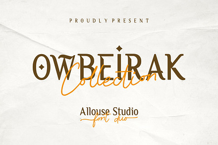 Owbeirak Collection Font, a Serif Font by Allouse Studio