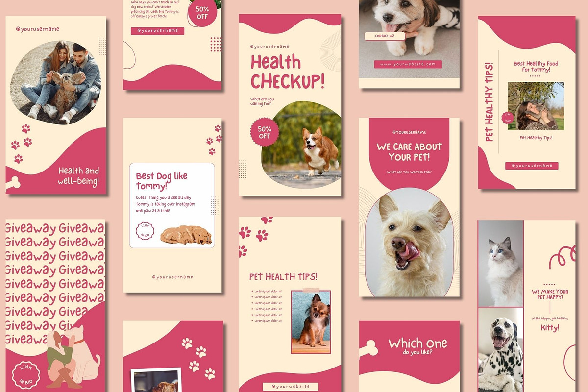 Pet Shop Story Canva Templates, a Templates & Theme by BoontenStudio (Photo 2 of 8)
