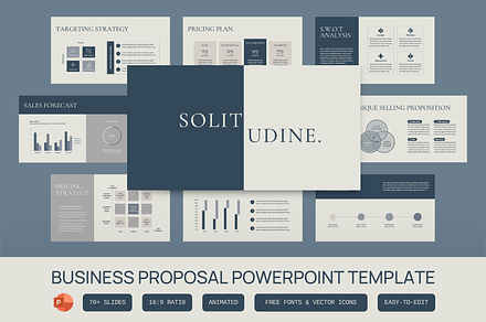 SOLITUDINE | Business Plan, a Presentation Template by Mildri Studio