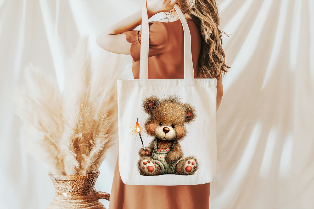 Whimsical Teddy Bear Birthday Clipar, an Illustration by Designworld (Photo 6 of 10)