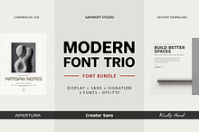 Modern Brand Kit Font Bundle