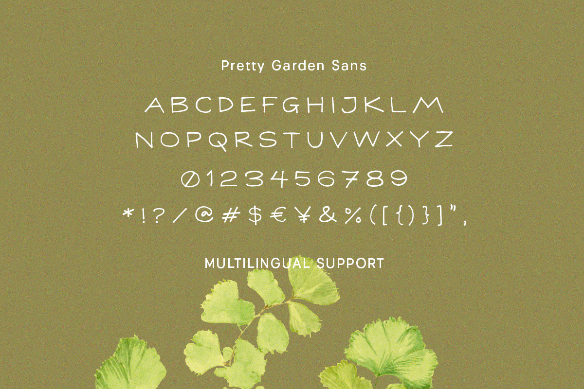 Pretty Garden Font Trio with Doodle, a Font by Letterhend Studio (Photo 10 of 12)
