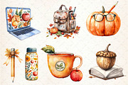 Autumn Back to School Clipart, an Illustration by Dream Creation (Thumbnail 6 of 6)