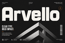 Arvello – Modern Display Font