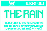 The Rain font, a Sans Serif Font by weknow (Thumbnail 1 of 8)