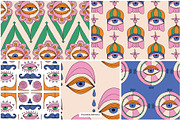 Evil Eyes Graphics Posters Patterns, a Graphic by Youandigraphics (Thumbnail 11 of 15)