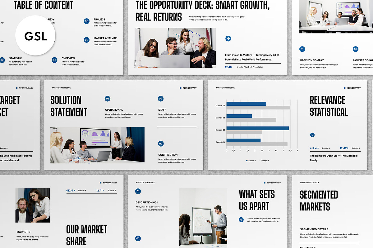 Investor Pitch Deck Google Slide, a Presentation Template by graphicook (Photo 1 of 4)