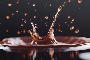 Water splash on black background, hi, a Photo by Dvoevnore photos