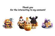 Spooky Treats Halloween Food, a Food Illustration by InkyQueenArt (Thumbnail 5 of 5)