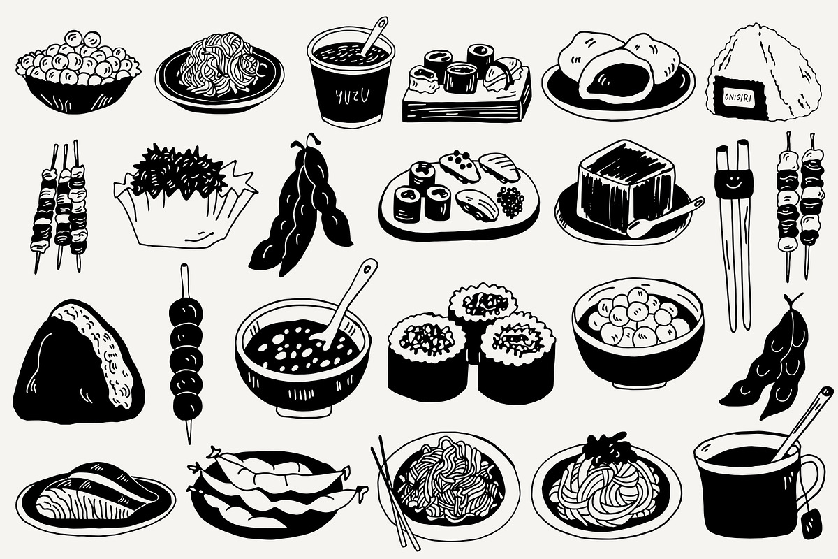 Japanese Food: 110 Illustrations, a Food Illustration by Veyla (Photo 7 of 17)