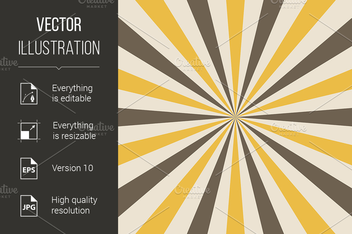 Sunburst Background, a Graphic by DvargShop