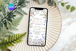 Butterfly and Purple Flowers, an Invitation Template by Digital_Mind