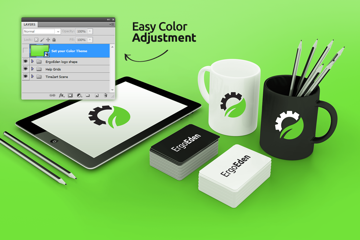 HQ Branding Material MockUp, an iPad Mockup by time2art (Photo 2 of 5)
