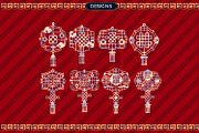 Chinese New Year Decorations SVG, an Illustration by defarmerdesign (Thumbnail 2 of 7)