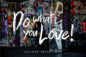 Zallord - Brush Font