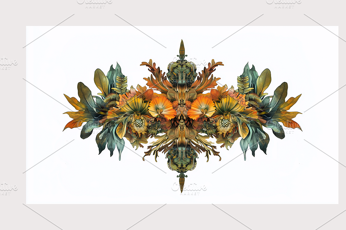 Muji Co · Symmetrical Botanics, a Decorative Illustration by milatovar (Photo 12 of 16)
