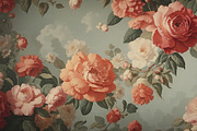 Surreal Floral Wall Mural&Wallpaper, a Wallpaper Graphic by sibel dayı (Thumbnail 3 of 8)