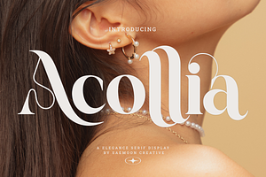 Acollia, a Serif Font by saemoon creative