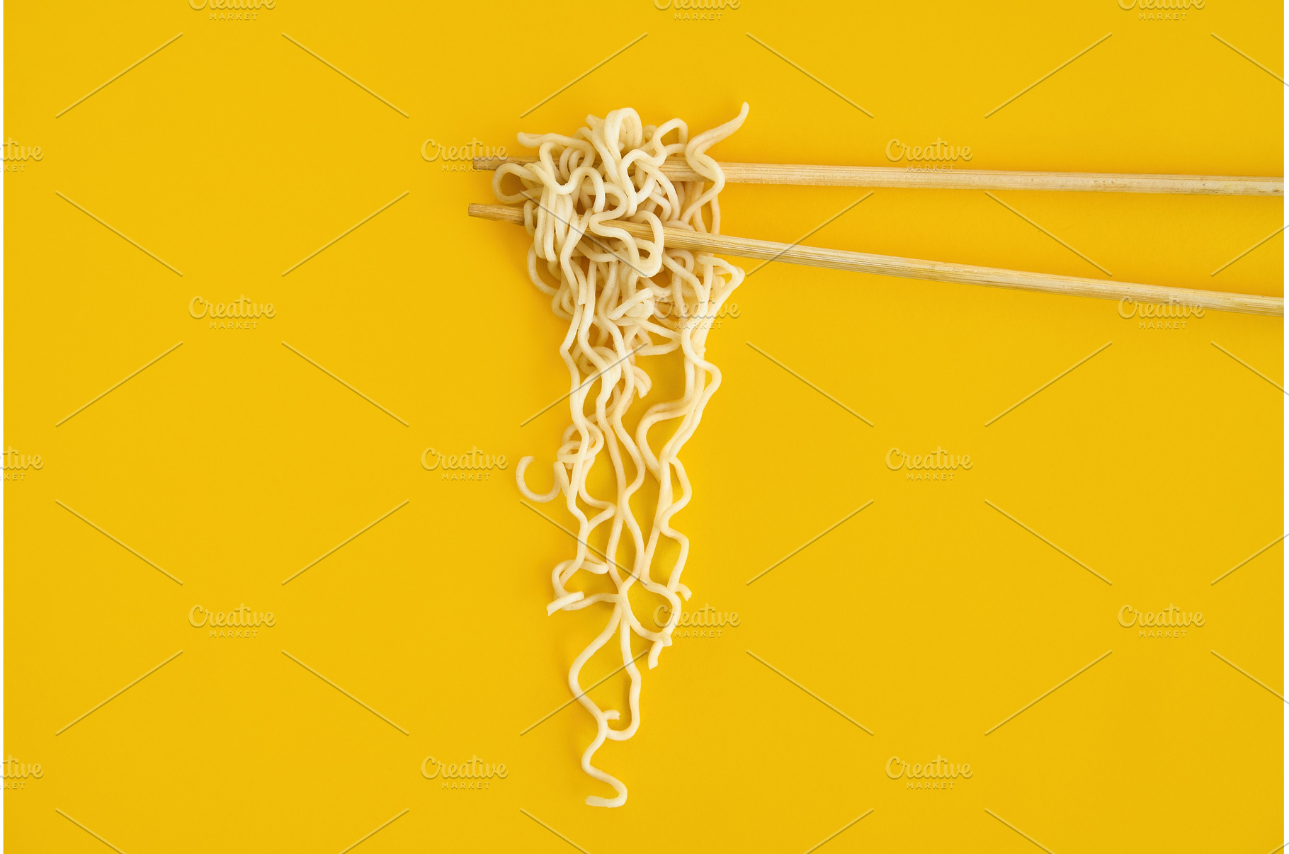 Chopsticks with instant noodles over, a Food & Drink Photo by Gladkov photography