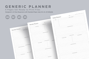 Generic Planning Pages Set V-05